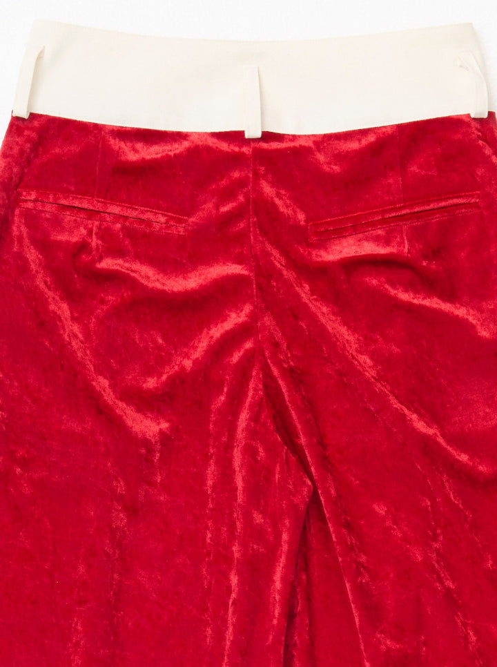 VELVET CUMMERBUND PANTS