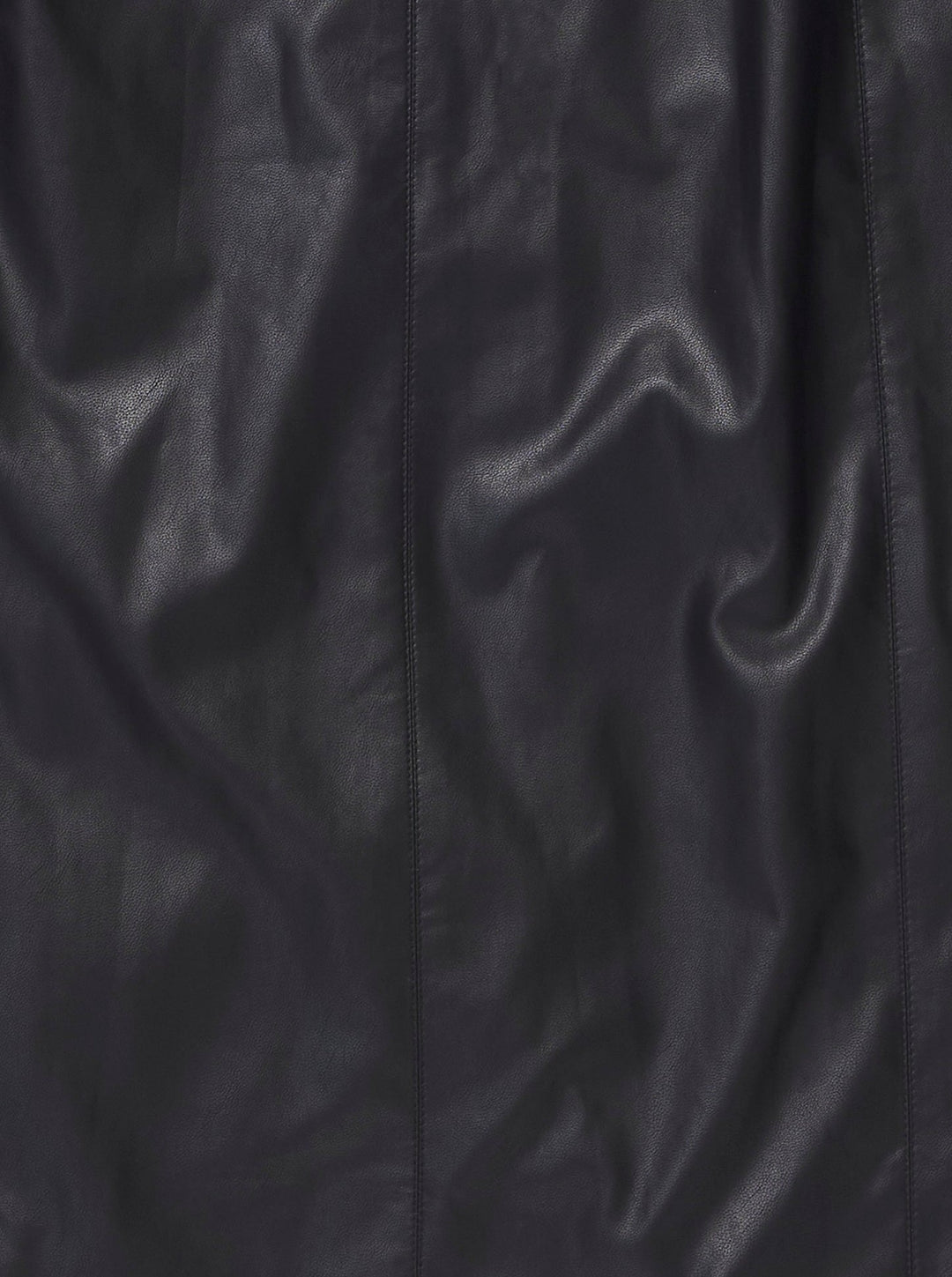 VEGAN LEATHER DOUBLE BELT HIGH WAIST SKIRT