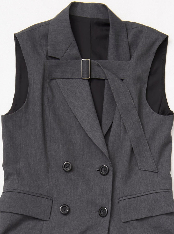 TAILORED VEST DRESS