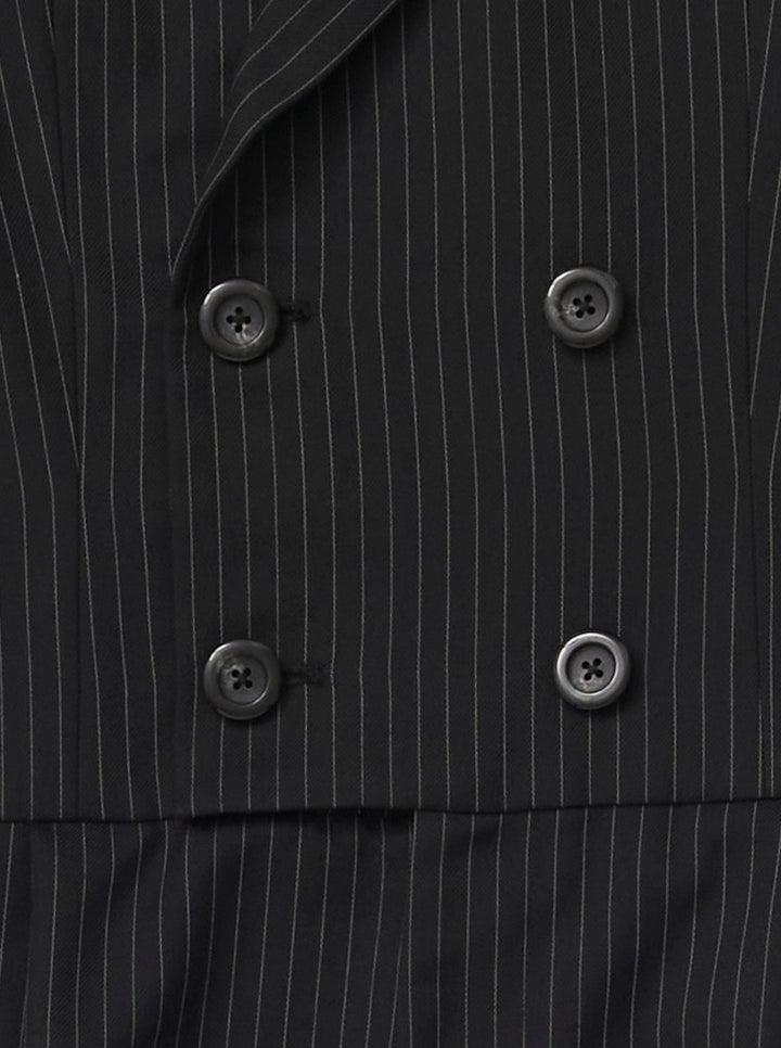 BACK LACE-UP TAILORED JUMPSUIT