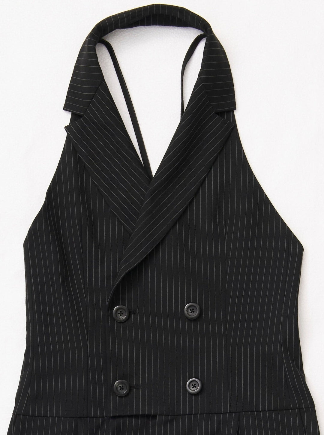 BACK LACE-UP TAILORED JUMPSUIT