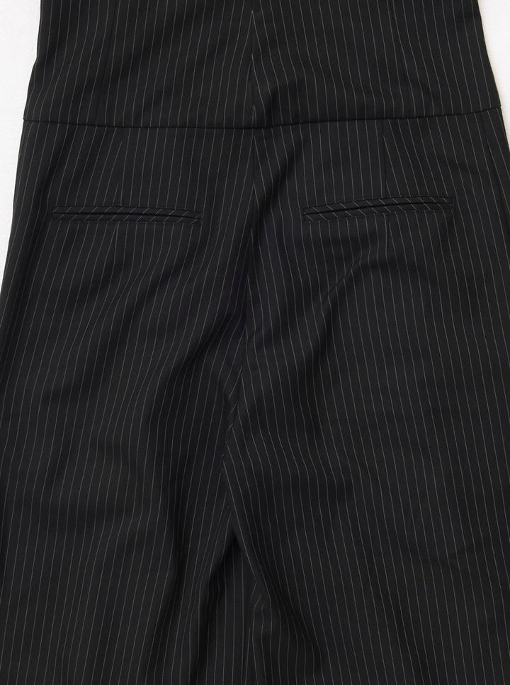 BACK LACE-UP TAILORED JUMPSUIT