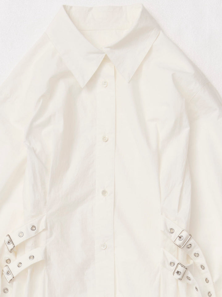 DOUBLE BELT SHIRTS ONEPIECE