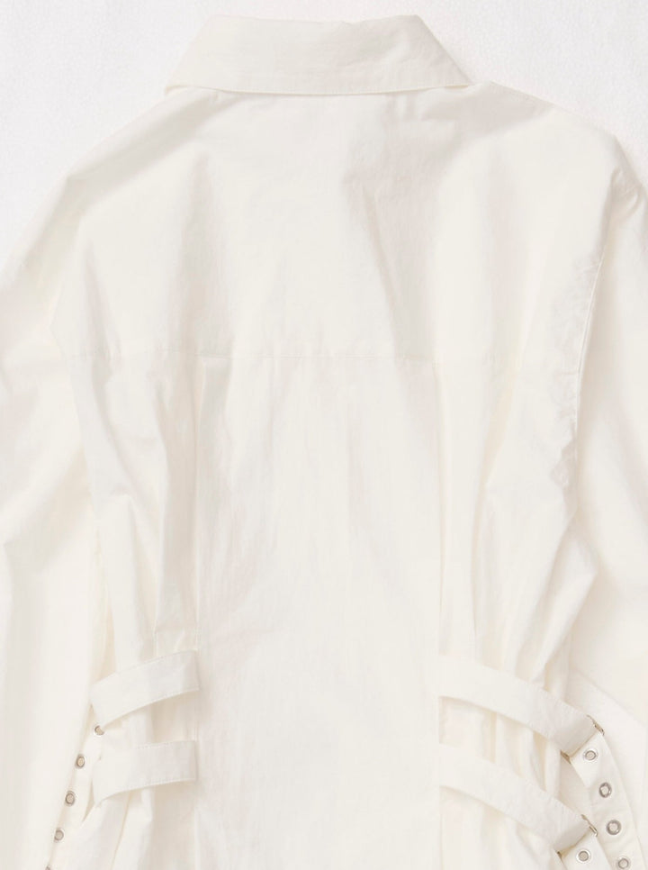 DOUBLE BELT SHIRTS ONEPIECE