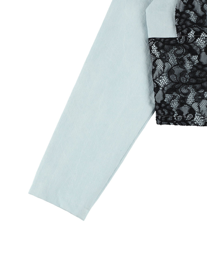 ＜UPCYCLED＞REMAKE DENIM LACE BUSTIER