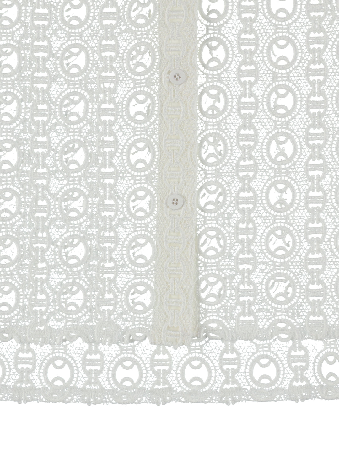 SHEER LACE SHIRT 【WHITE】