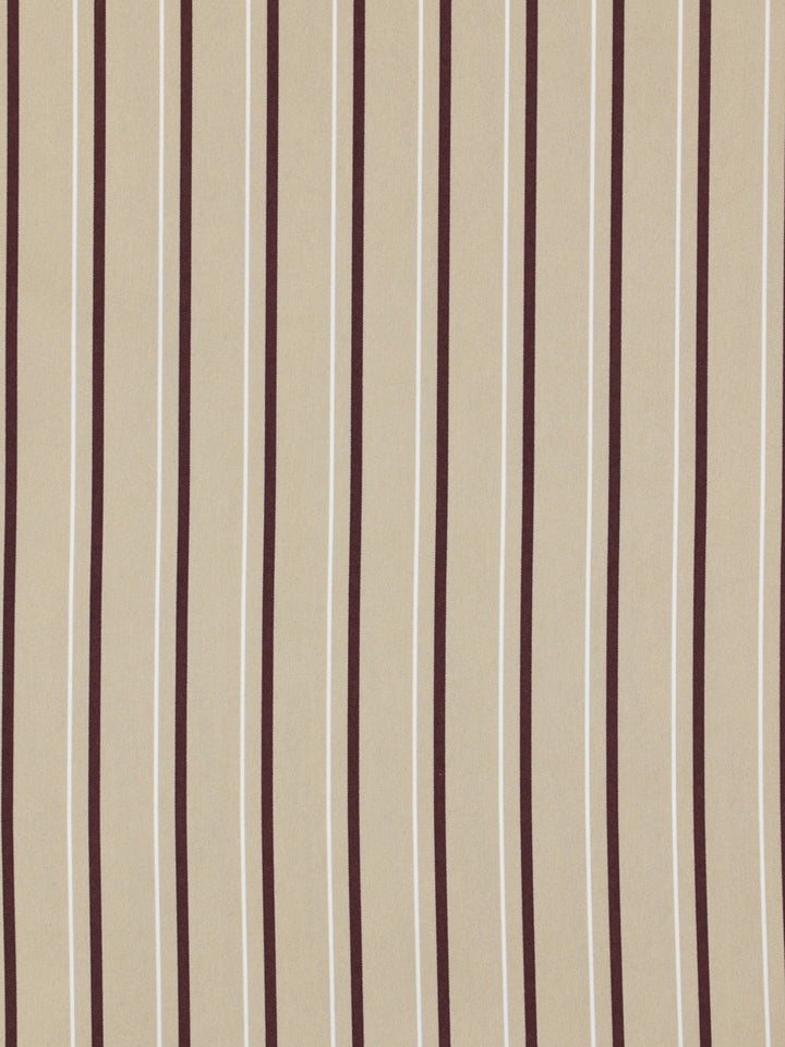 PINSTRIPE PAJAMA SHIRT【BEIGE×RED】