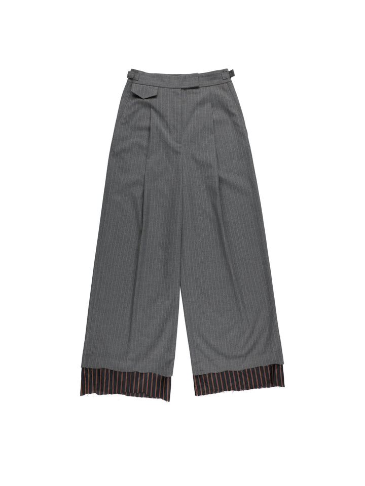 RAW CUT WIDE PANTS 【CHARCOAL】