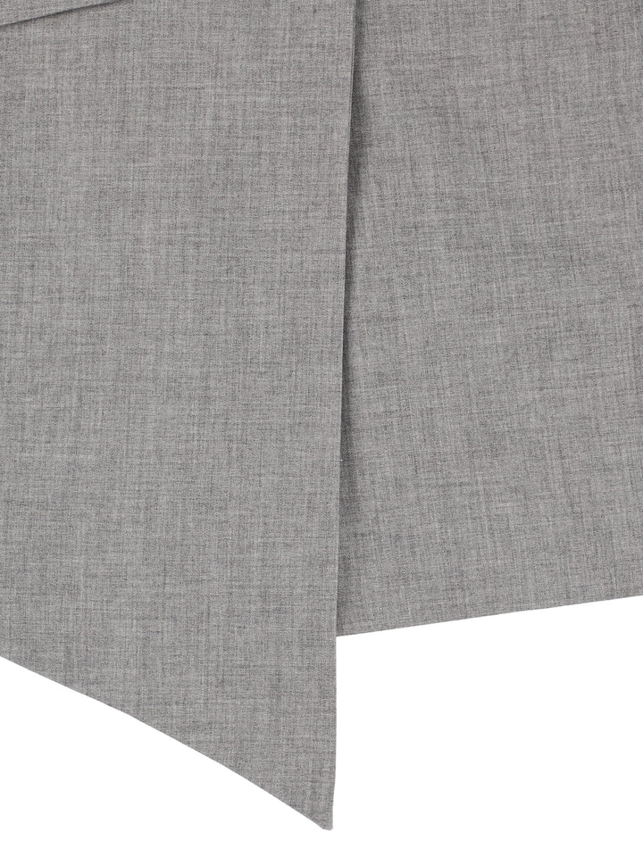 BACK OPEN BELTED JACKET 【GRAY】