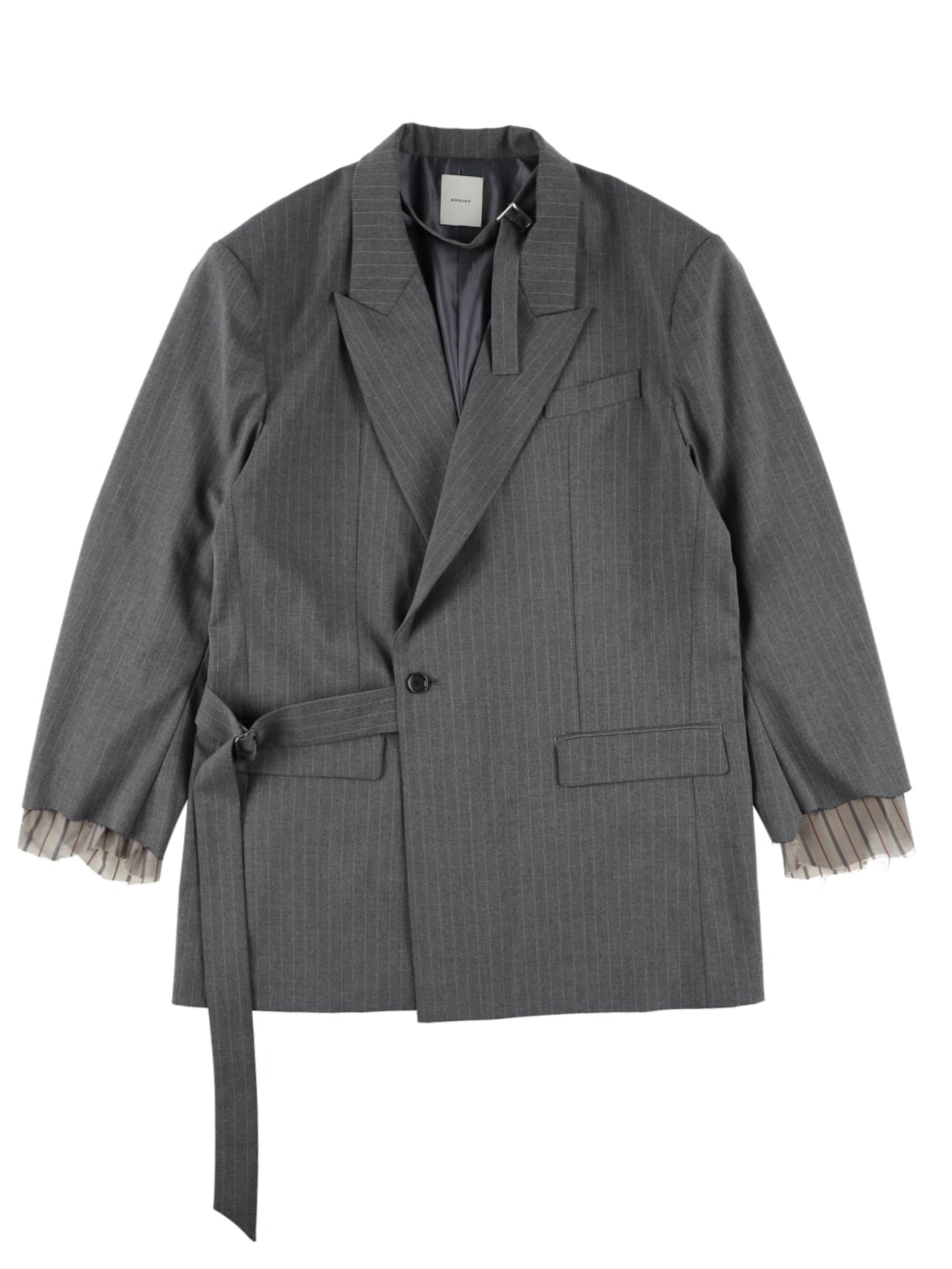 【美品】addixy RAW CUT CHOKER JACKET RAW CUT CHOKER JACKET【GRAY】 – ADDIXY