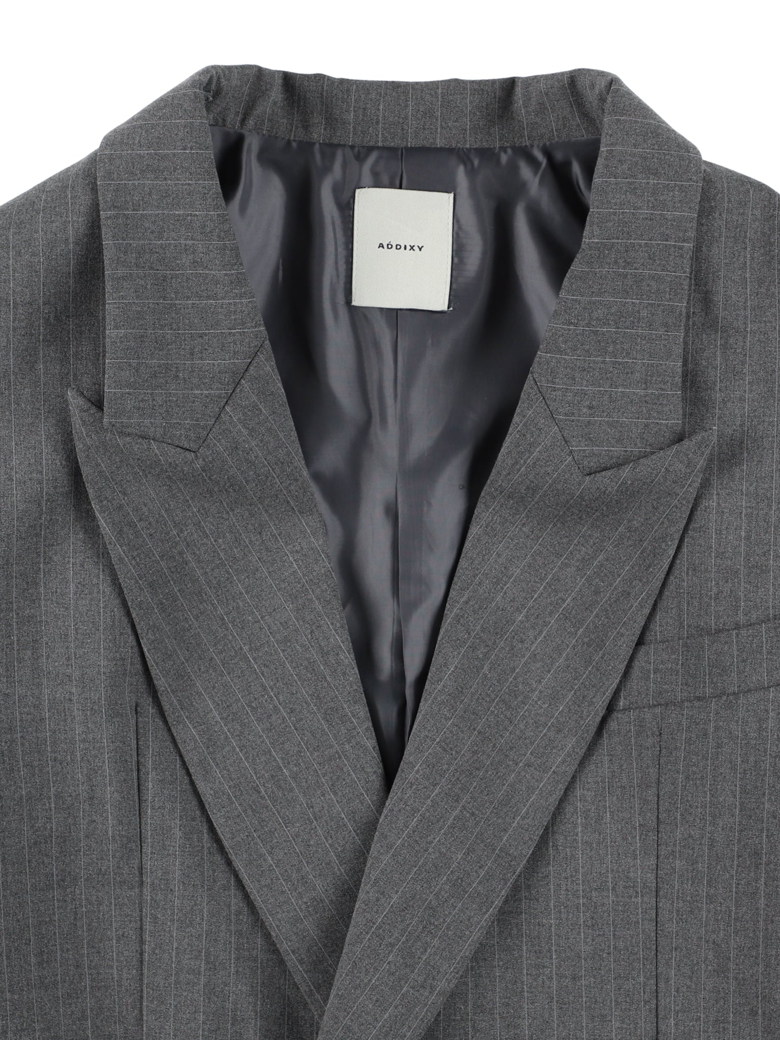 RAW CUT CHOKER JACKET【CHARCOAL】 – ADDIXY