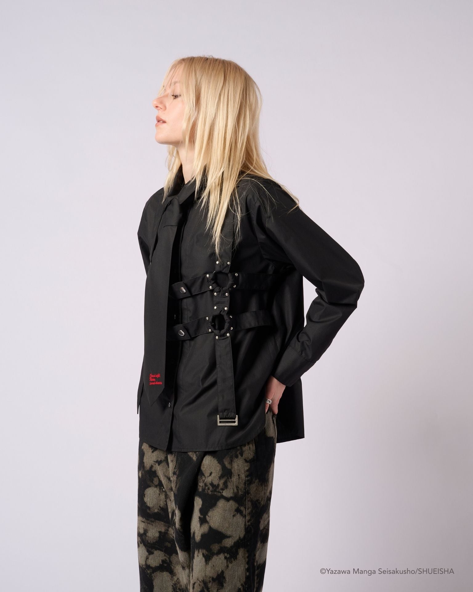 NANA × ADDIXY TIE BONDAGE SHIRT【BLACK】