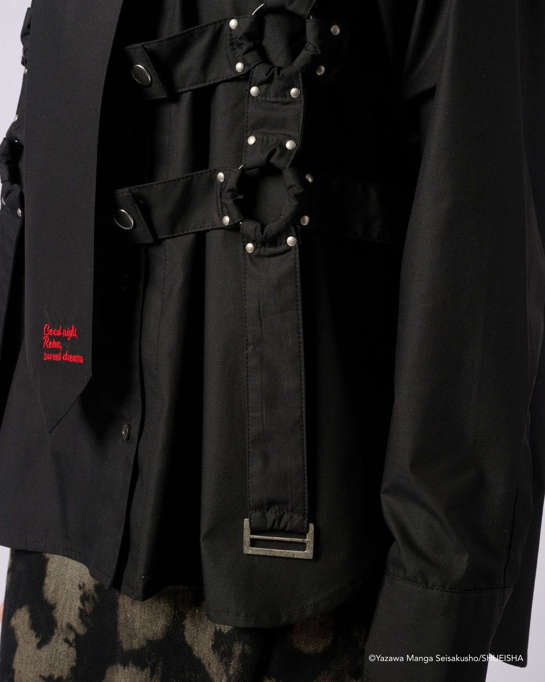 NANA × ADDIXY TIE BONDAGE SHIRT [BLACK]