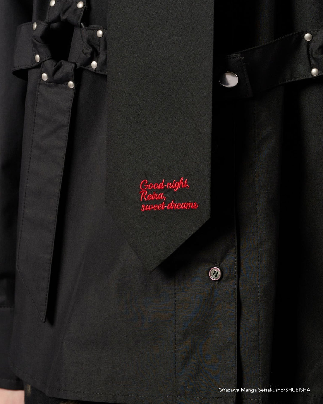 NANA × ADDIXY TIE BONDAGE SHIRT [BLACK]