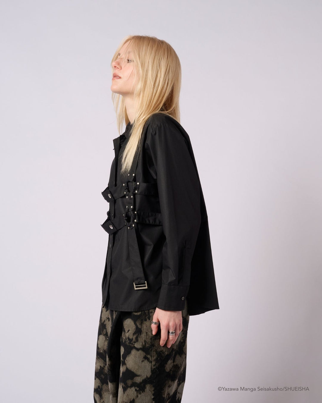 NANA × ADDIXY TIE BONDAGE SHIRT [BLACK]
