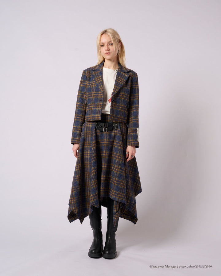 NANA × ADDIXY CHECK CROPPED JACKET