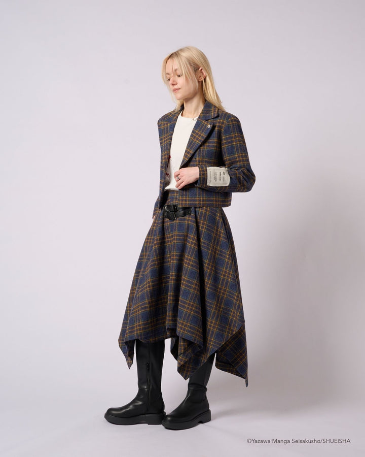 NANA × ADDIXY CHECK CROPPED JACKET