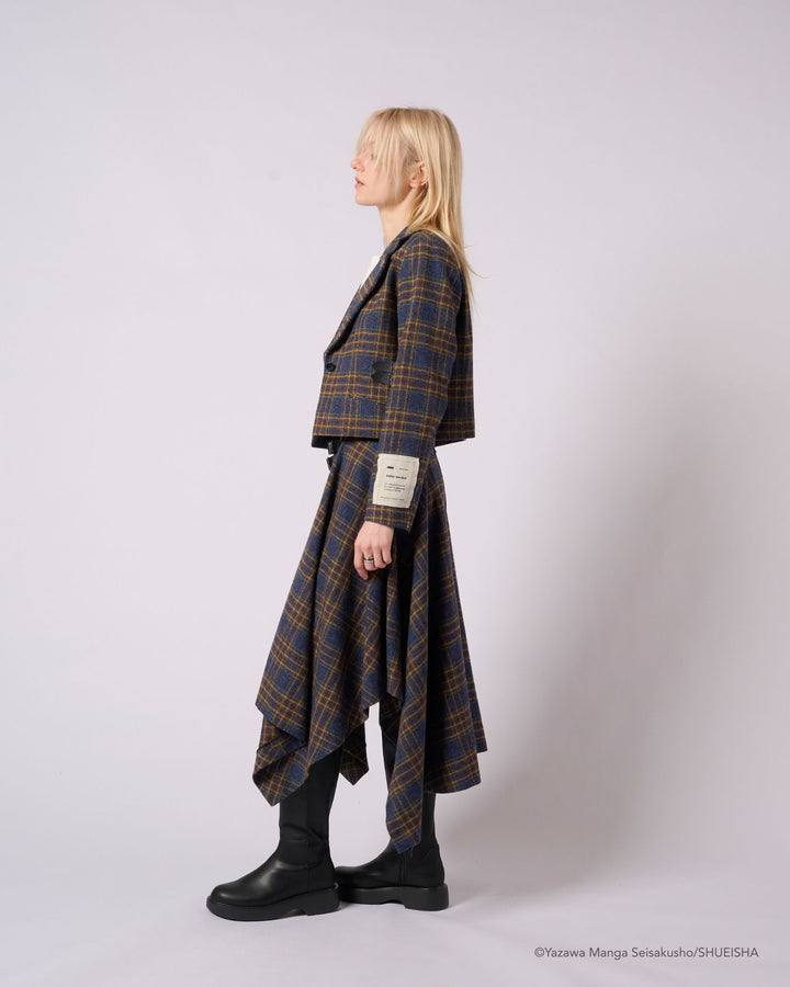 NANA × ADDIXY CHECK CROPPED JACKET