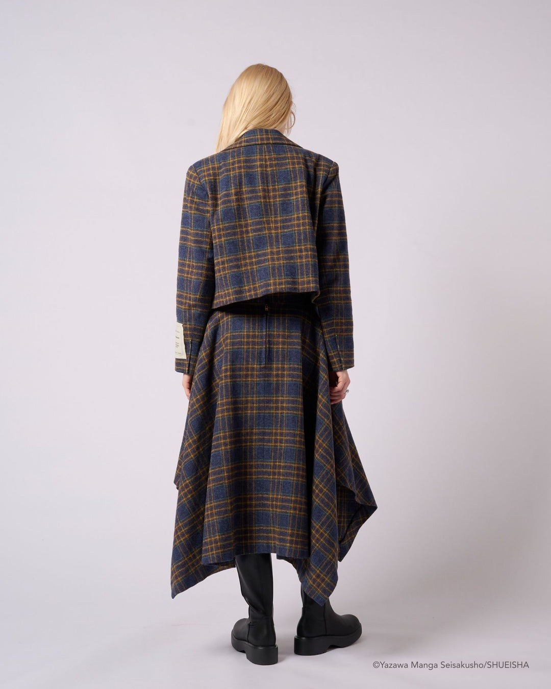 NANA × ADDIXY CHECK CROPPED JACKET