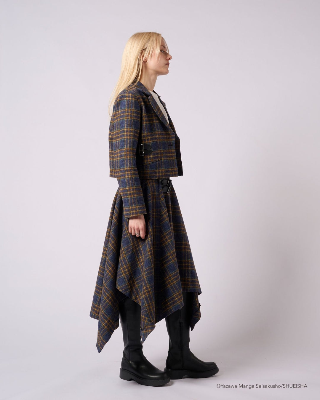 NANA × ADDIXY CHECK CROPPED JACKET