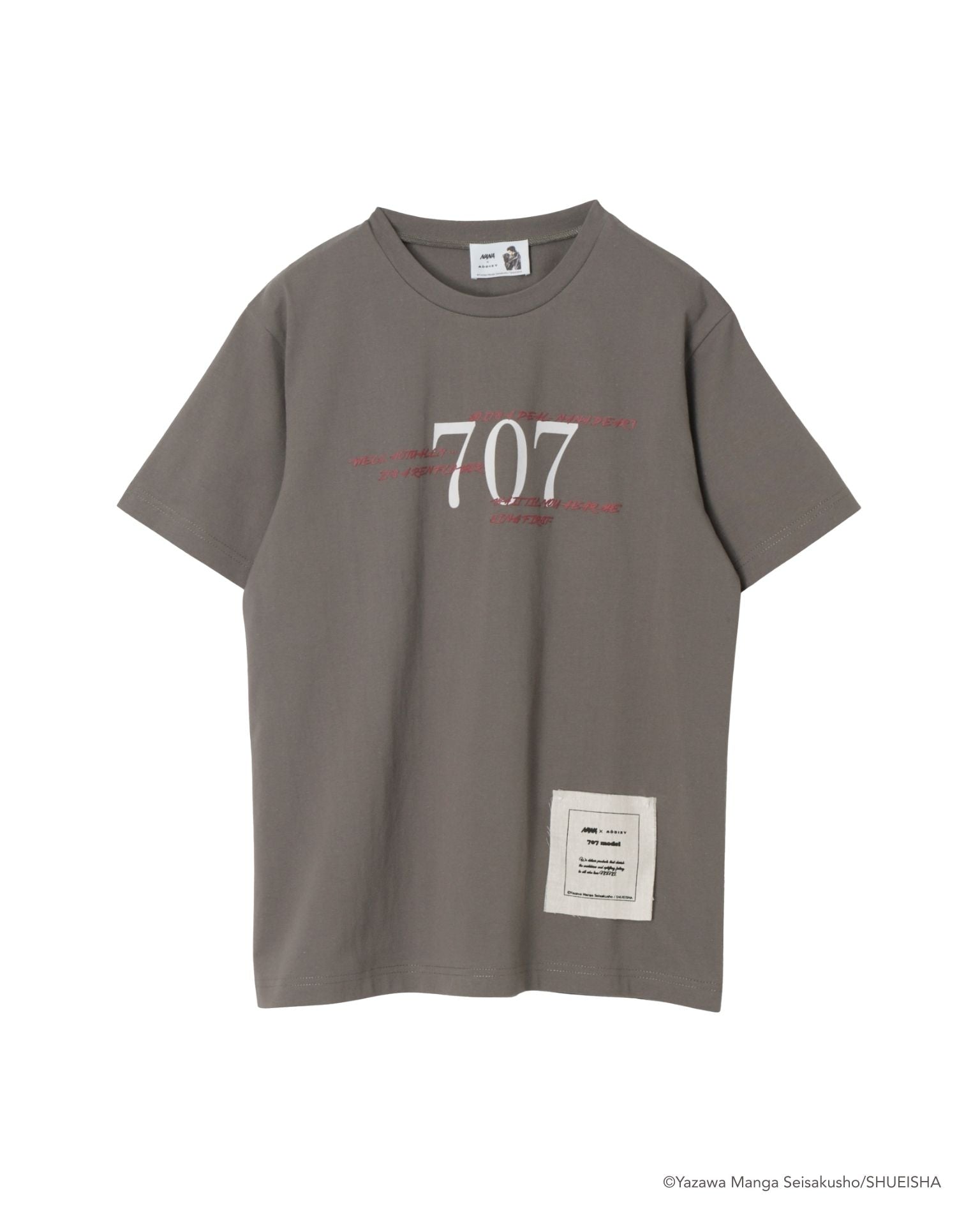 NANA × ADDIXY 707 ROOM TEE [DARK GRAY]
