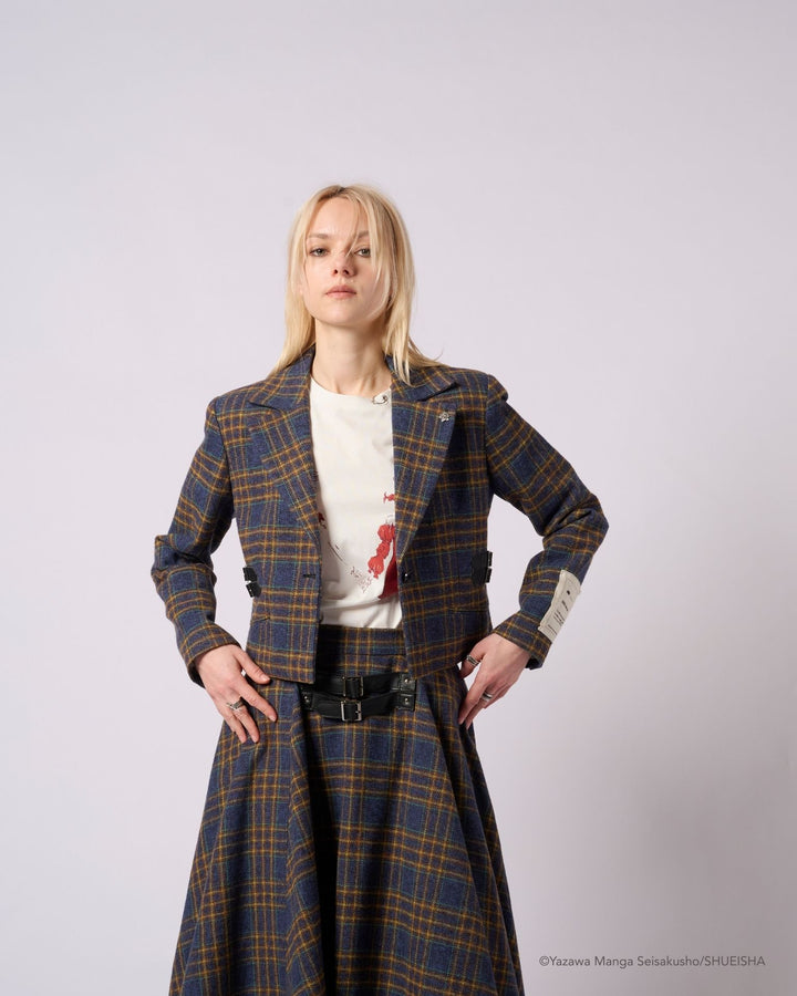 NANA × ADDIXY CHECK CROPPED JACKET