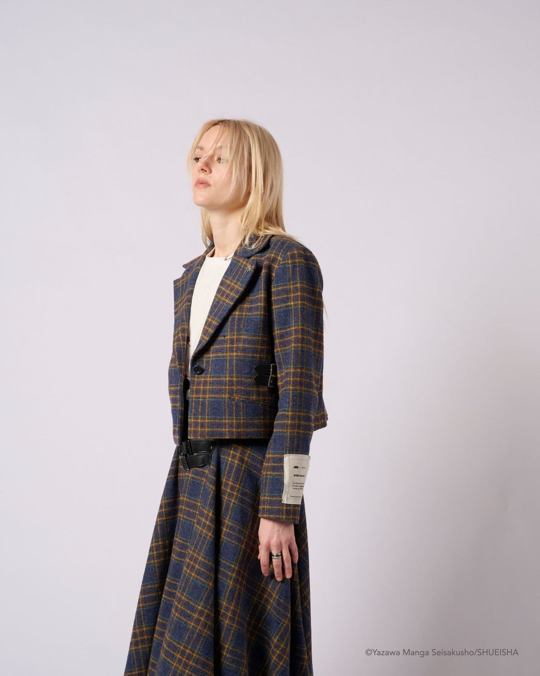 NANA × ADDIXY CHECK CROPPED JACKET