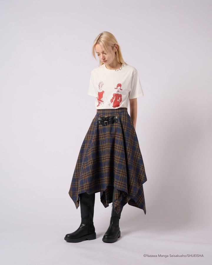 NANA × ADDIXY CHECK HEM SKIRT
