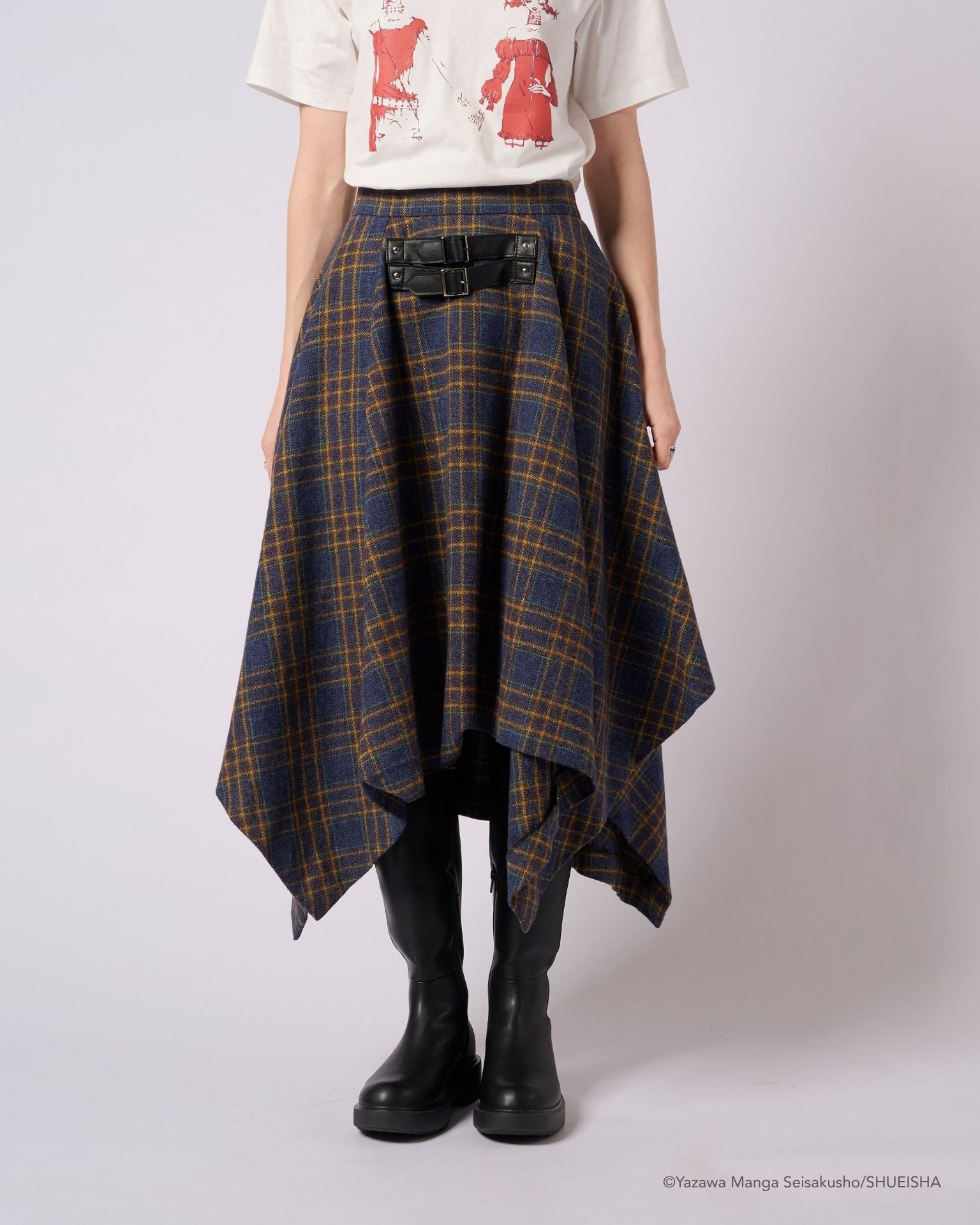 5月以降発送】NANA × ADDIXY CHECK HEM SKIRT（1st drop）