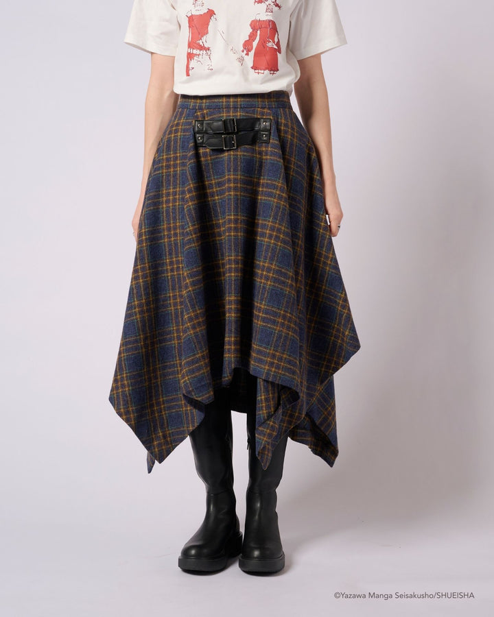 NANA × ADDIXY CHECK HEM SKIRT