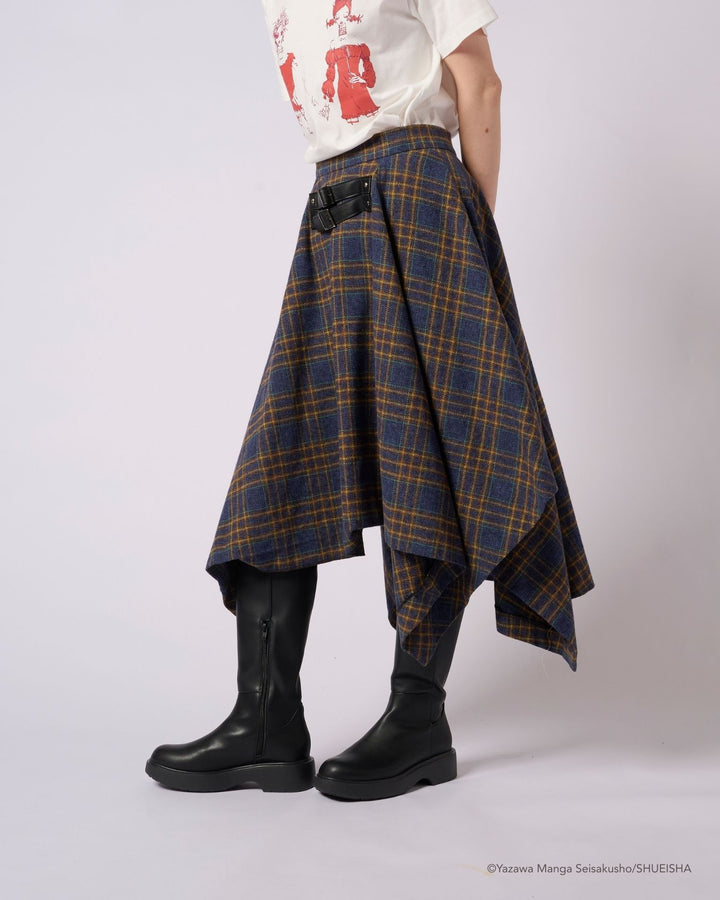 NANA × ADDIXY CHECK HEM SKIRT