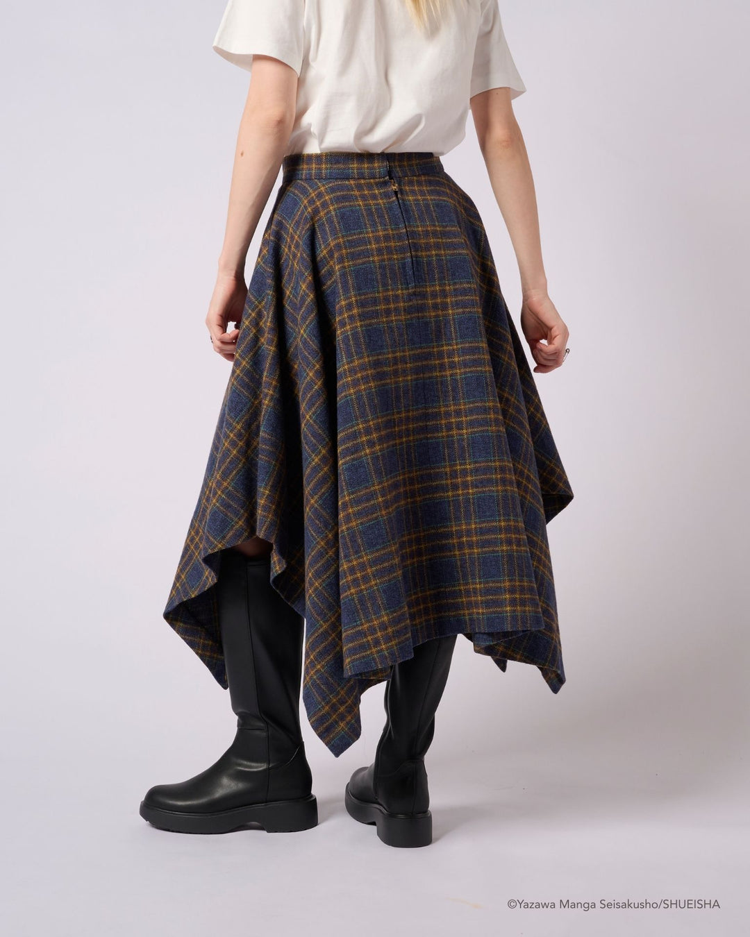 NANA × ADDIXY CHECK HEM SKIRT