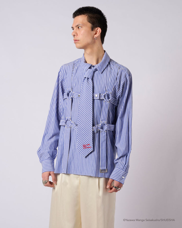NANA × ADDIXY TIE BONDAGE SHIRT [BLUE]