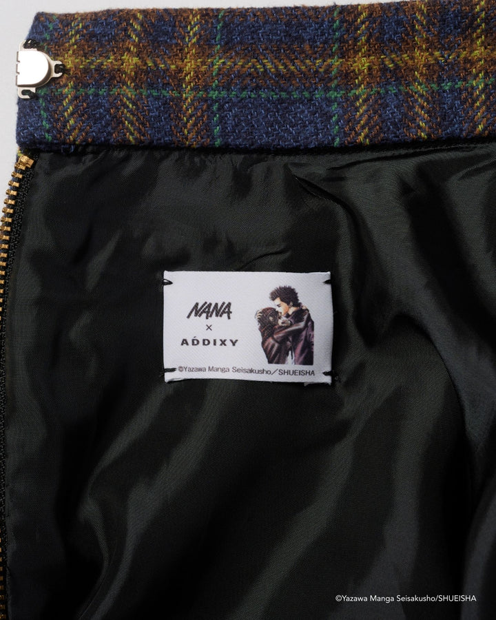 NANA × ADDIXY CHECK HEM SKIRT