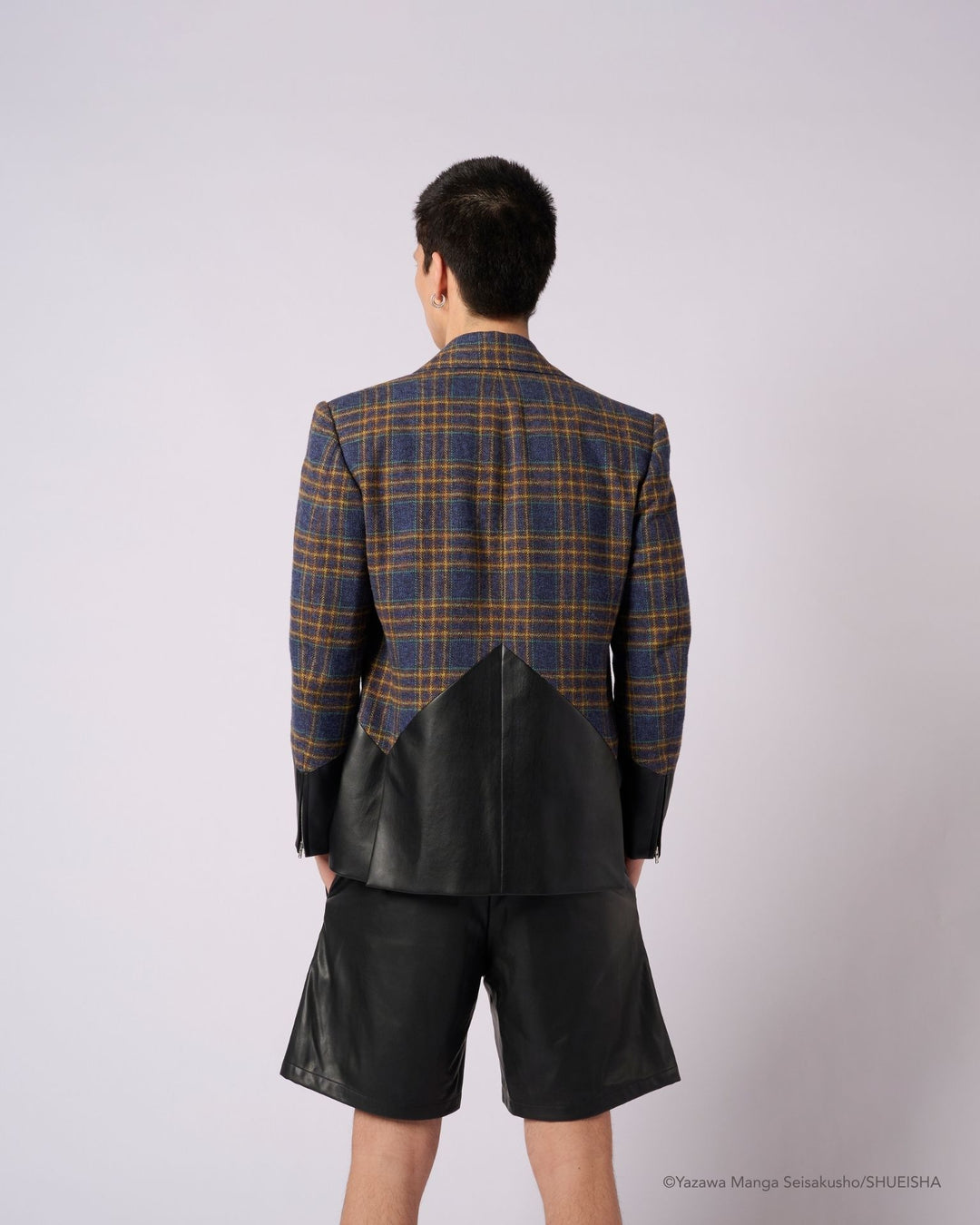 NANA × ADDIXY LEATHER CHECK JACKET