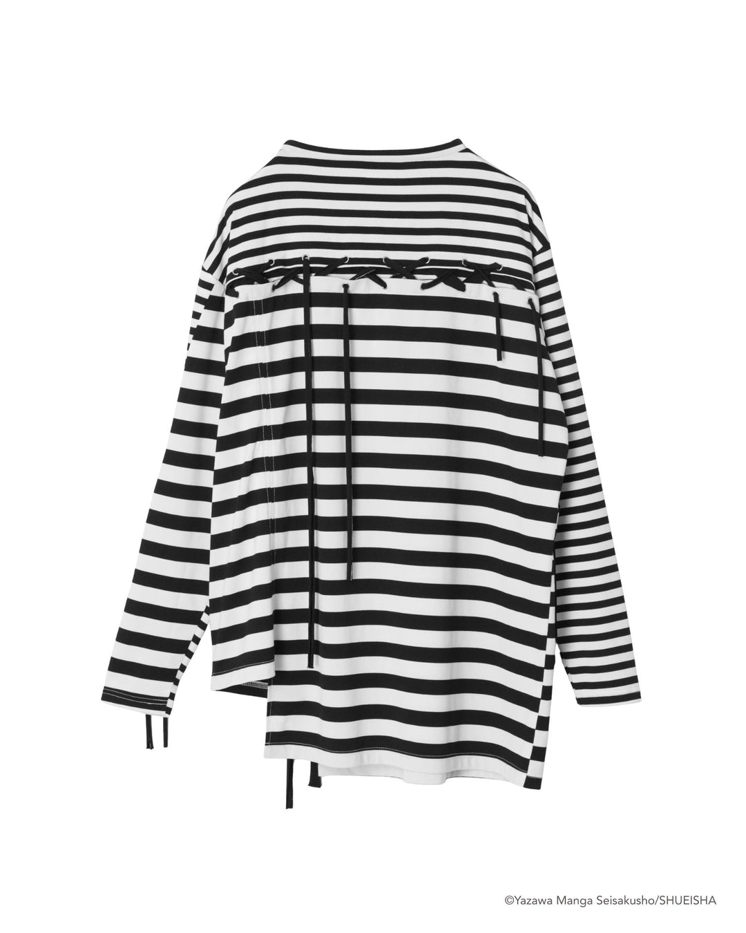 NANA × ADDIXY BORDER LACE-UP TOP [WHITE]