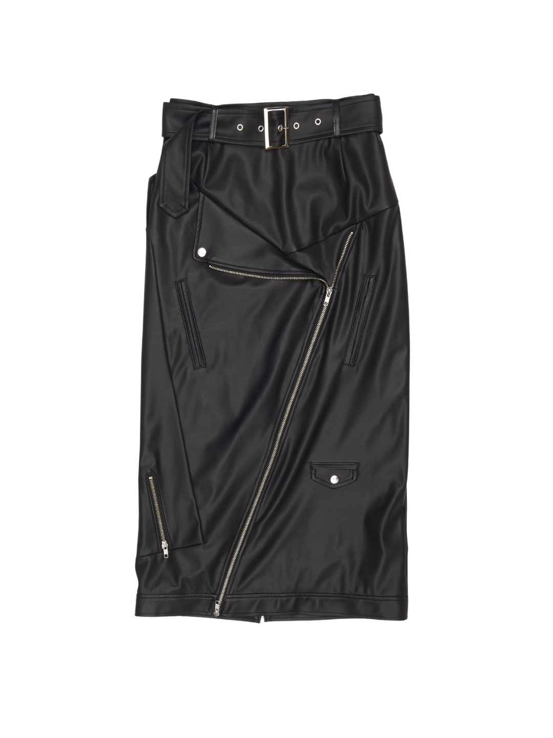 VEGAN LETHER RIDERS SKIRT