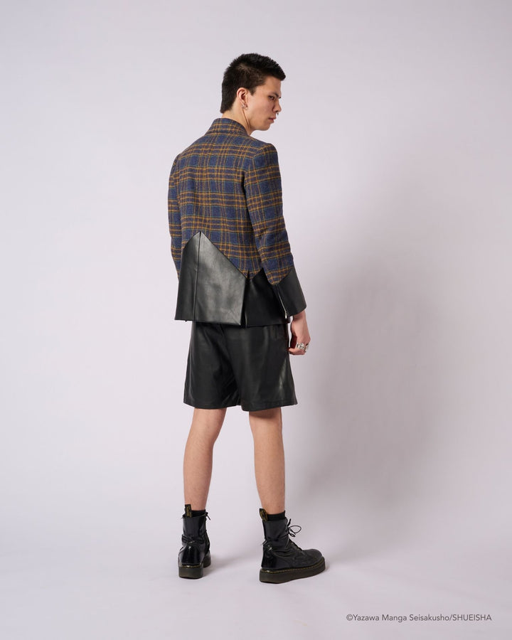 NANA × ADDIXY LEATHER CHECK JACKET