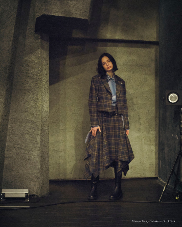 NANA × ADDIXY CHECK HEM SKIRT