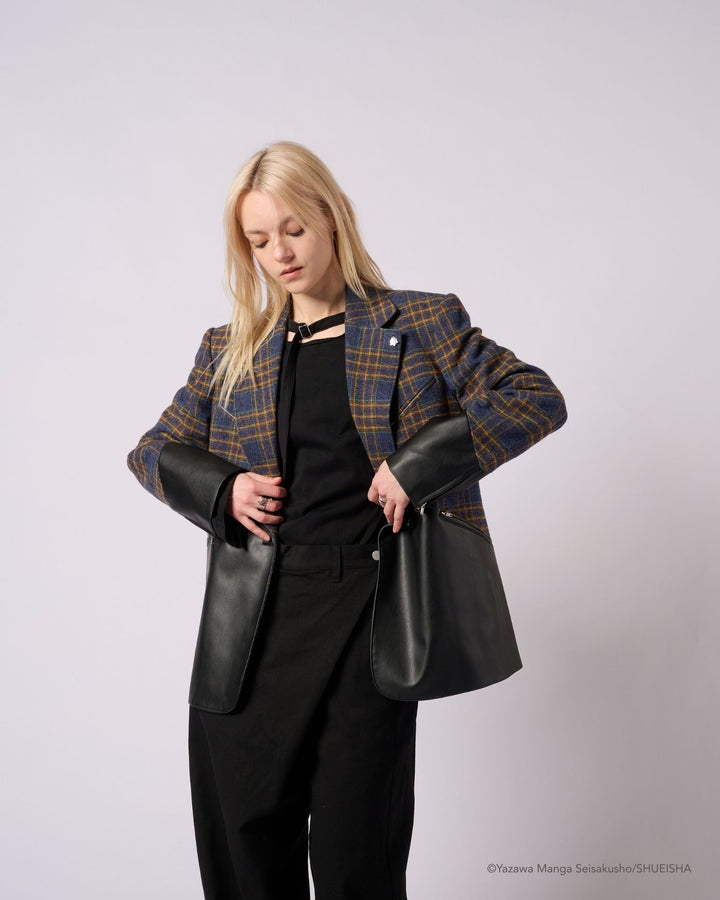 NANA × ADDIXY LEATHER CHECK JACKET