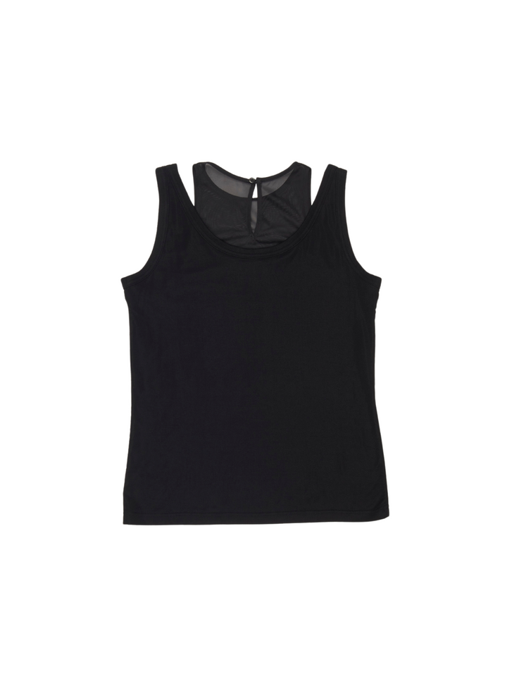 TENCEL SHEER LAYERED TANK TOP