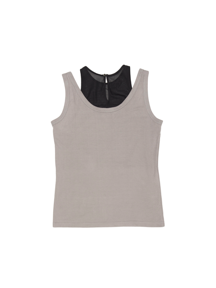 TENCEL SHEER LAYERED TANK TOP