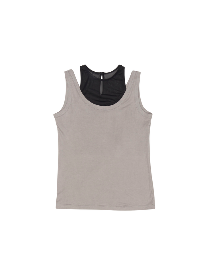 TENCEL SHEER LAYERED TANK TOP