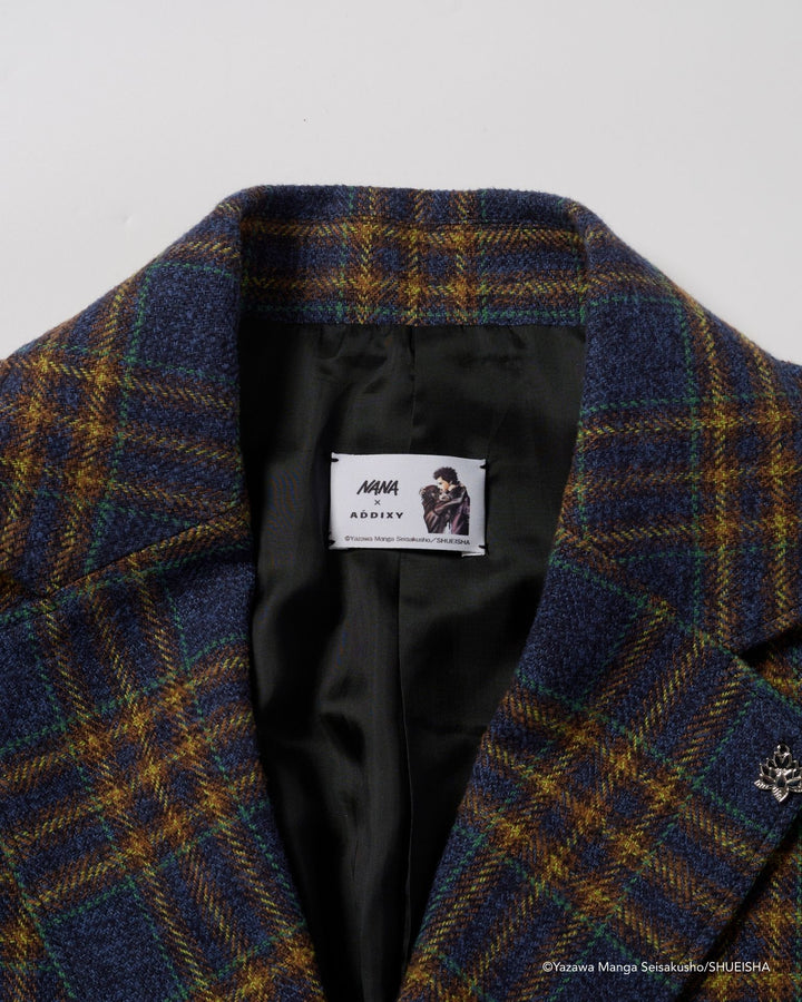 NANA × ADDIXY LEATHER CHECK JACKET