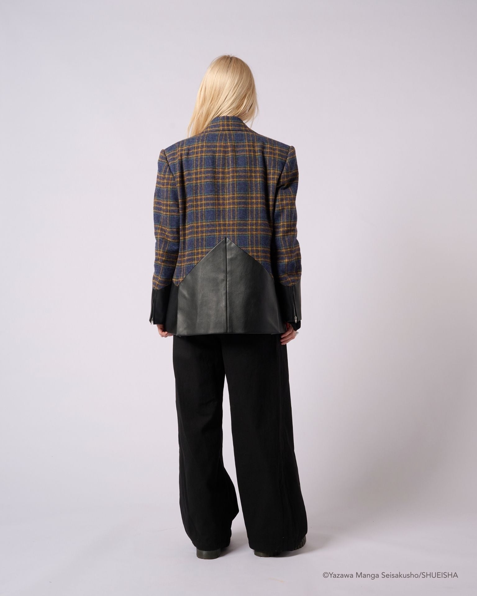 5月以降発送】NANA × ADDIXY LEATHER CHECK JACKET（1st drop）