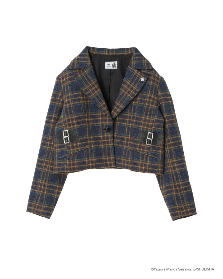 NANA × ADDIXY CHECK CROPPED JACKET