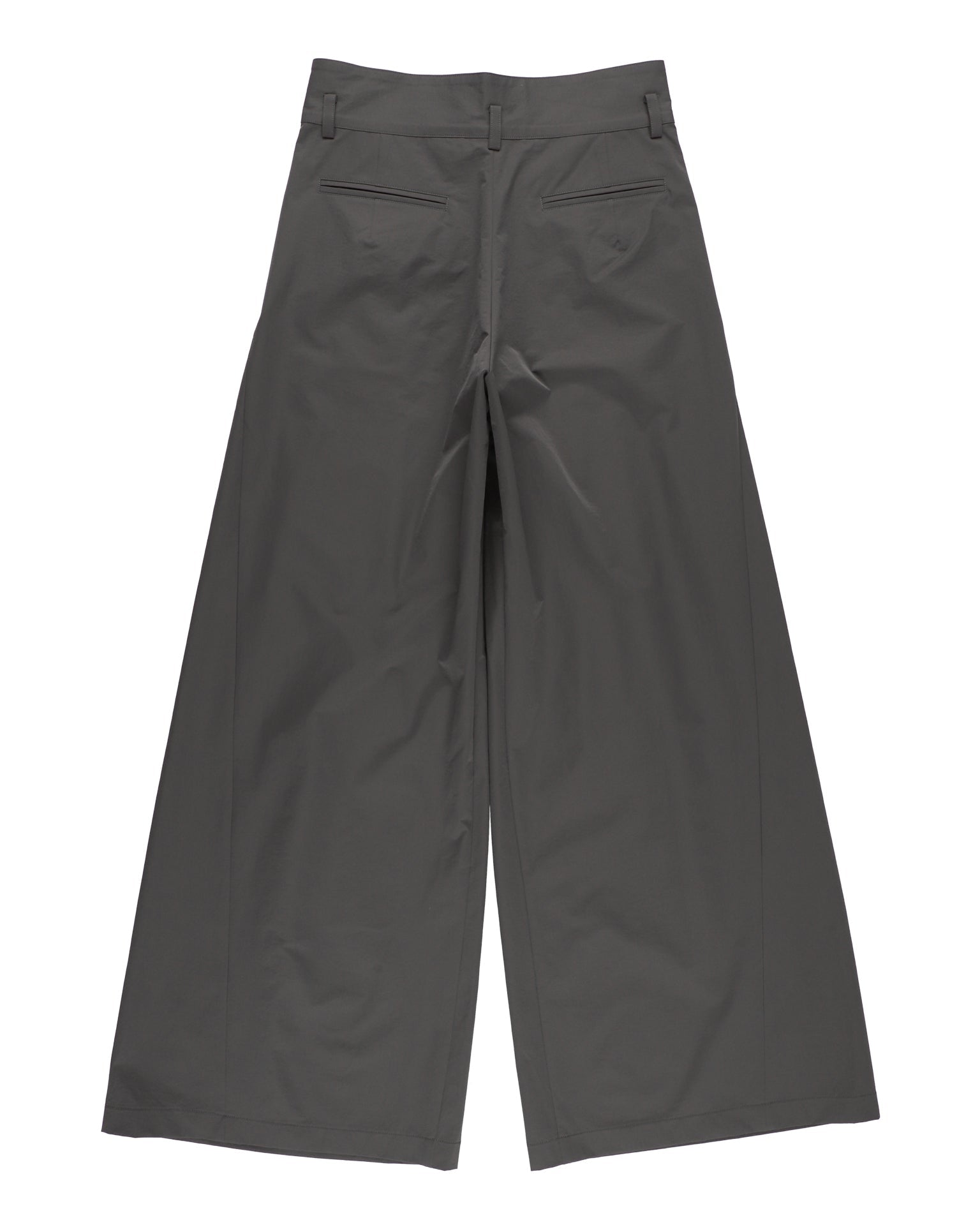 BELTED WIDE TUCK PANTS【DARK GRAY】 – ADDIXY