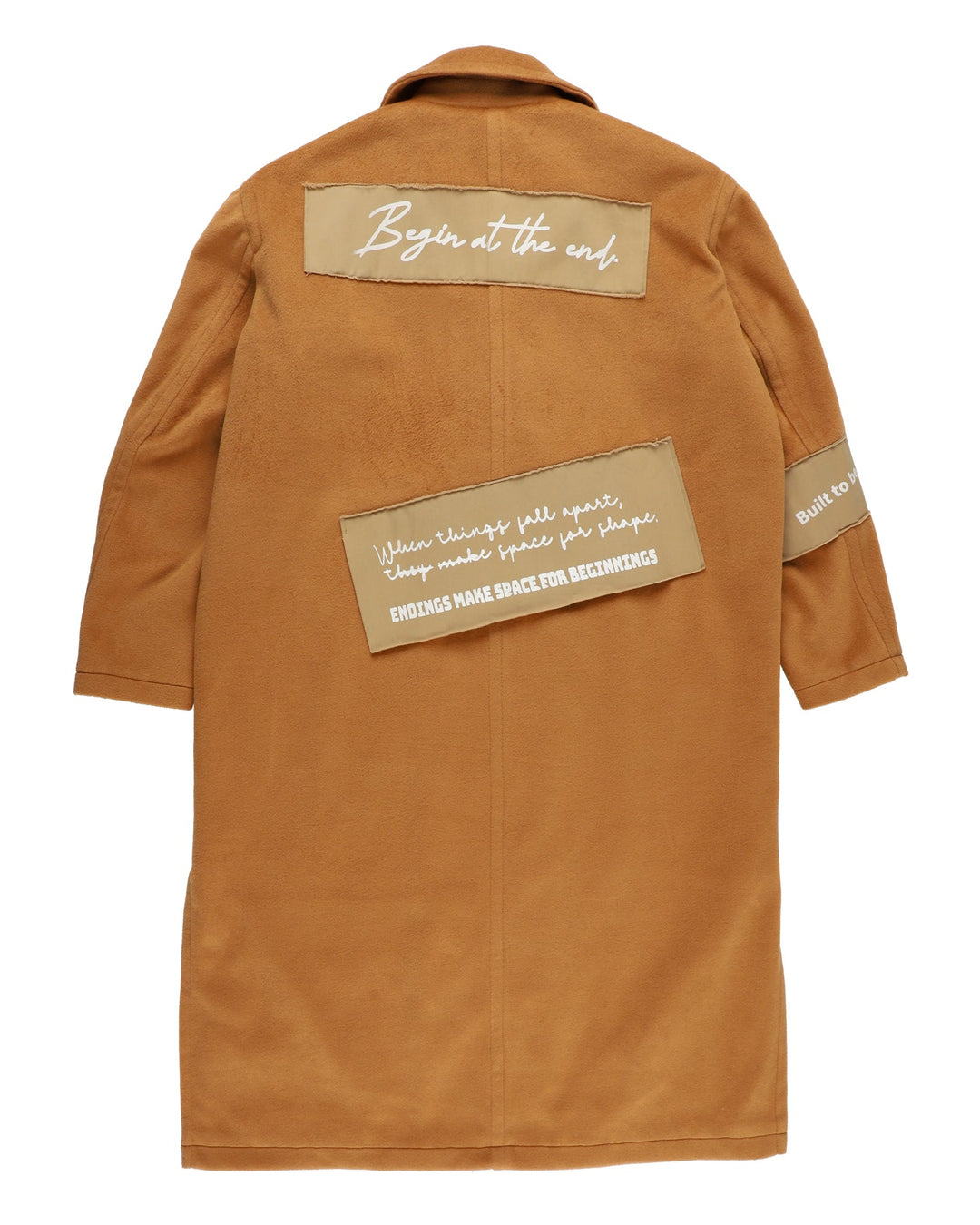 FRAGMENTED PANEL COAT【CAMEL】