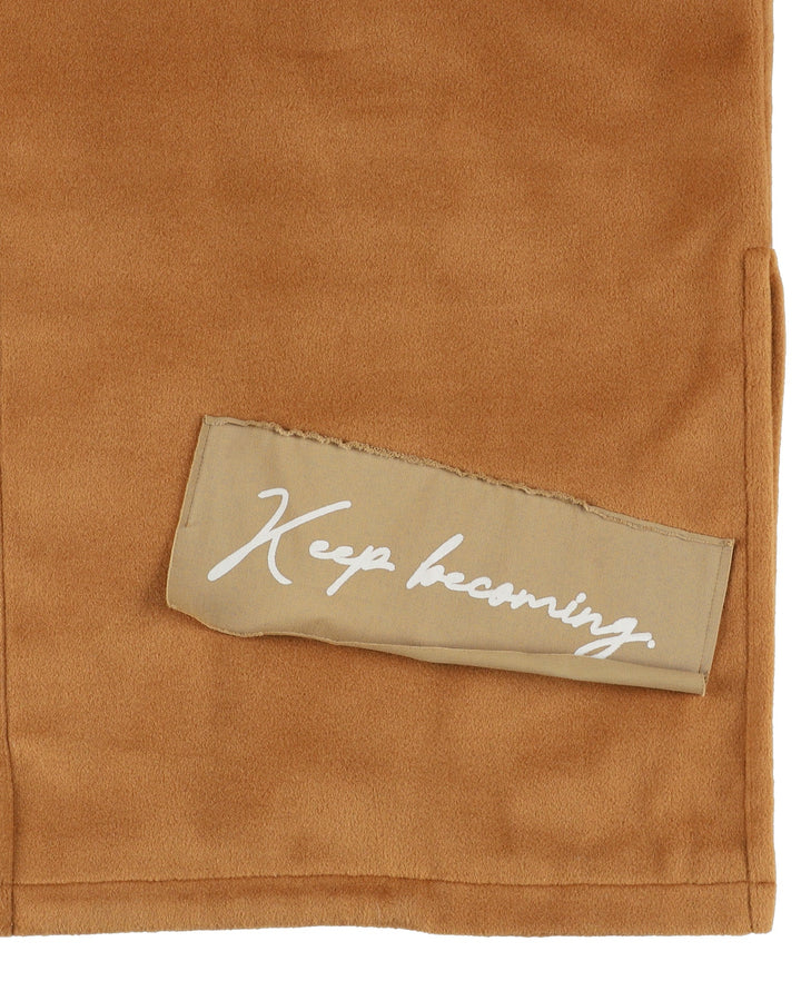 FRAGMENTED PANEL COAT【CAMEL】