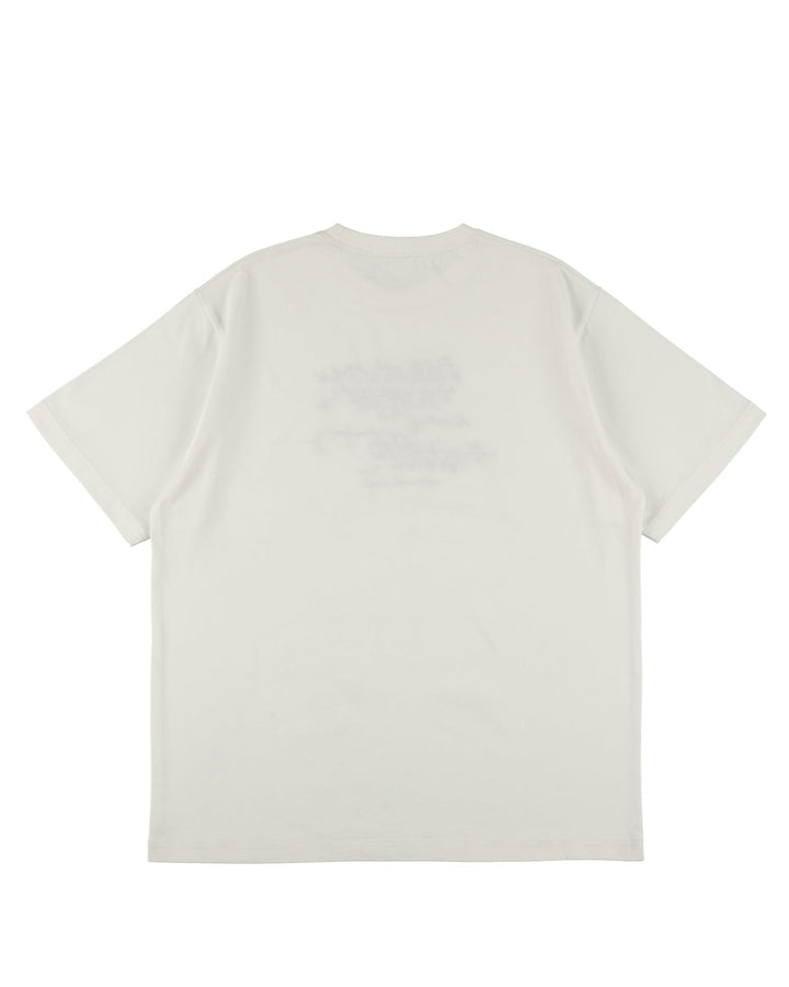 FRINGE MESSAGE TEE【WHITE】